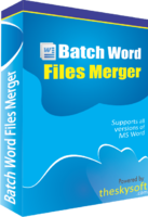 Image of AVT100 Batch Word Files Merger ID 4650296