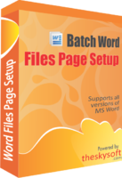 Image of AVT100 Batch Word Files Page Setup ID 4649901