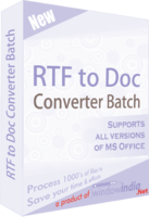 Image of AVT100 RTF TO DOC Converter Batch ID 4581815