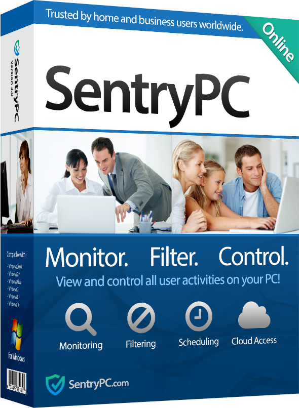 Image of SentryPC - Computer Monitoring & Control Software - 1 License